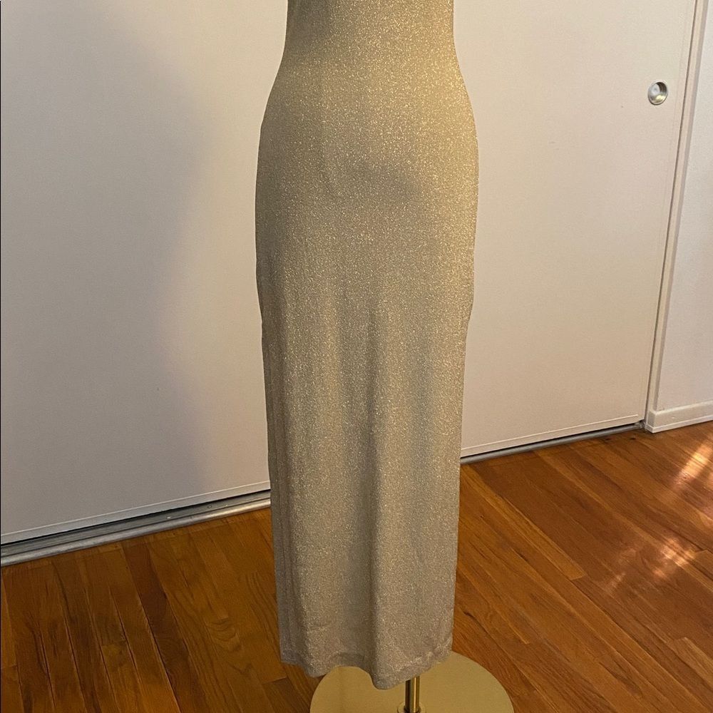Vintage 80's / 90's Roberta Gold Maxi Dress Size Small - Picture 4 of 16